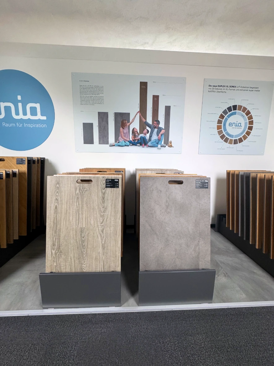 Bodenmuster in unserem Showroom