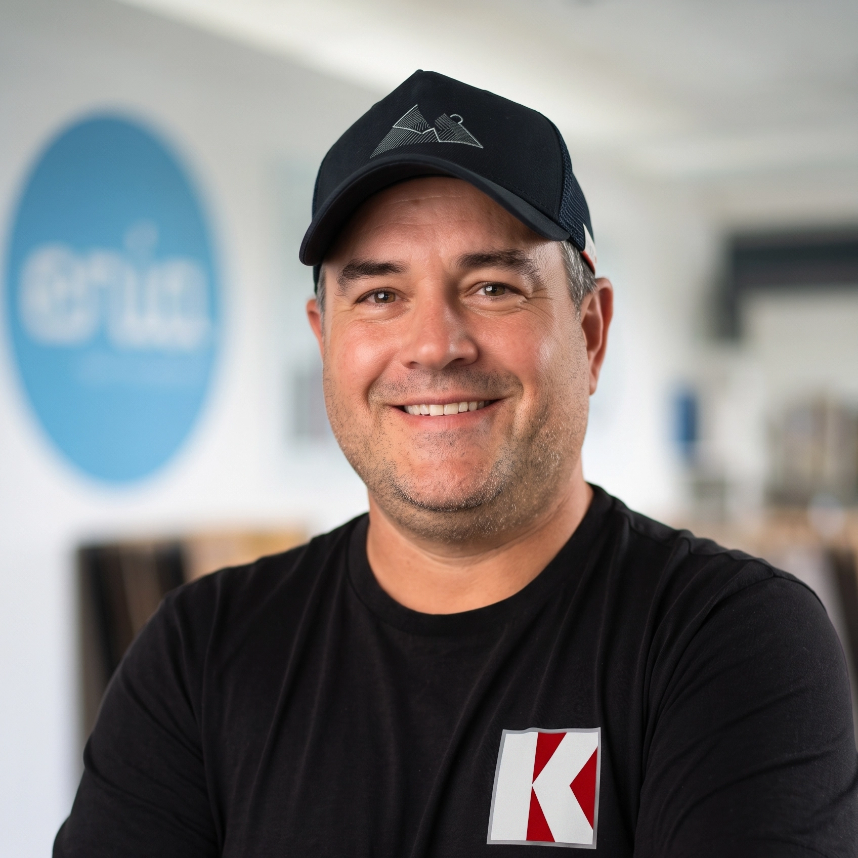 Stefan Kübrich im Showroom & Ihr Handwerksexperte aus Burgebrach