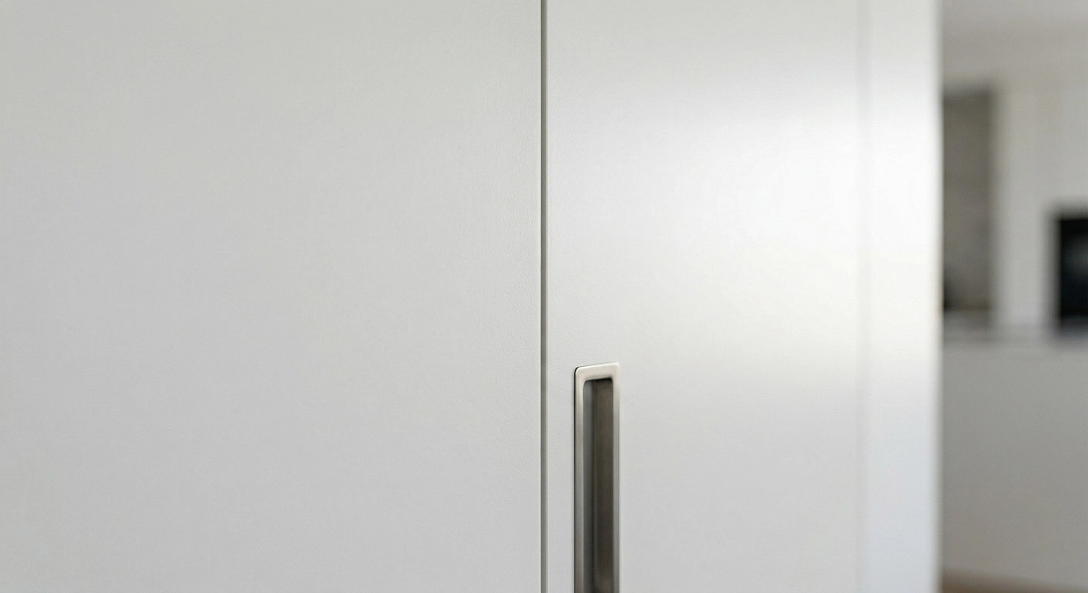 Moderne, flächenbündige Zimmertür